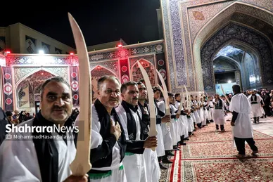 عزاداری هیئت‌های استان کرمان در حرم مطهر امام‌رضا(ع)