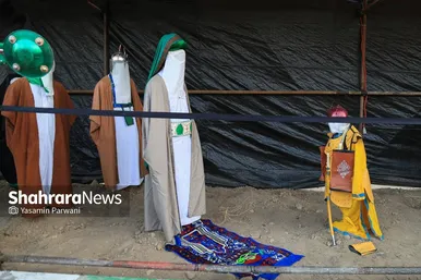 عکس‌هایی از نمایشگاه «عرفات تا فرات» در محله گلشهر مشهد