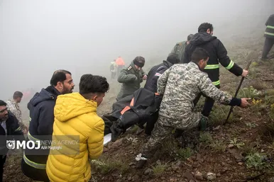 عکس‌هایی از محل سانحه برای بالگرد حامل رئیس جمهور
