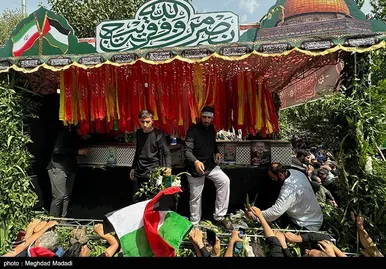 عکس‌هایی از مراسم تشییع پیکر شهید اسماعیل هنیه در تهران- ۲