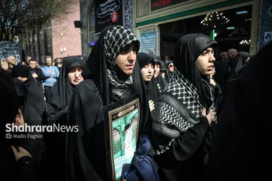 گزارش تصویری | مراسم تشییع پیکر ۴ شهید دفاع از وطن در مشهد