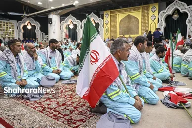 گزارش تصویری | آیین اذن خدمت کاروان خدام الحسین (ع) شهرداری مشهد