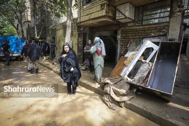 تصاویری از محله سیدی مشهد پس از سیل روز چهارشنبه