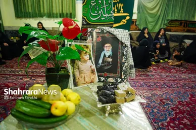 گزارش تصویری | روضه خانگی،در سوگ آقای شهید ایران