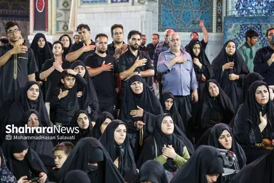 عزاداری هیئت‌های استان کرمان در حرم مطهر امام‌رضا(ع)