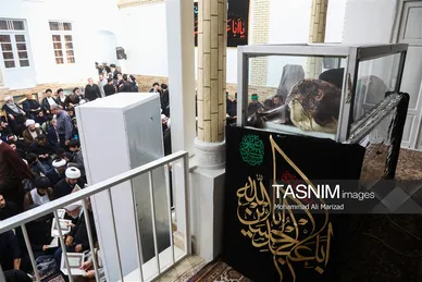 گزارش تصویری | مراسم وداع با پیکر آیت‌الله شبیری زنجانی
