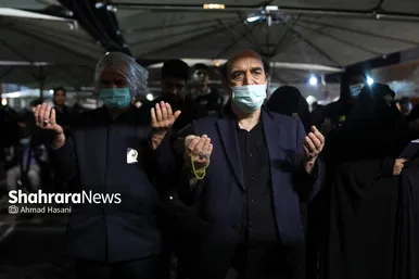 مراسم احیای شب بیست و یکم ماه رمضان در حرم مطهر رضوی‎‎