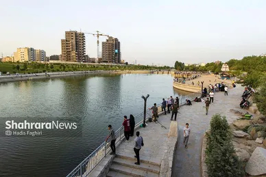 جشنواره ماهیگیری در رود پارک مشهد