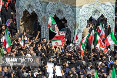 گزارش تصویری | تشییع پیکر شهید «علی لاریجانی» و «مرتضی لاریجانی» - قم