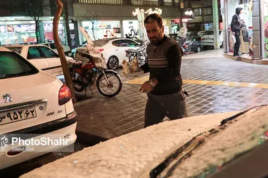 بارش برف در مشهد