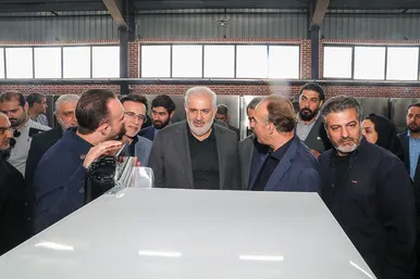 مراسم افتتاح چند طرح صنعتی و کارخانجات تولیدی در مشهد