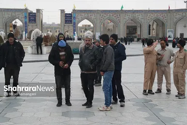 تشییع پیکر شهرام عبدلی در حرم مطهر رضوی