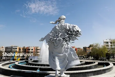 آیین رونمایی از المان «مرغ باغ ملکوت»