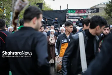 دسته عزای علوی در روز شهادت حضرت علی(ع) در مشهد