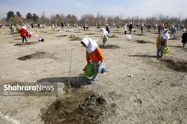 گزارش تصویری | مراسم هفته درختکاری در بوستان بهار مشهد (۱۱ اسفند ۱۴۰۳)