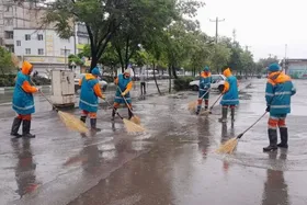 استقرار نیرو&zwnj;ها و تجهیزات خدمات شهری همزمان با شروع بارندگی در مشهد