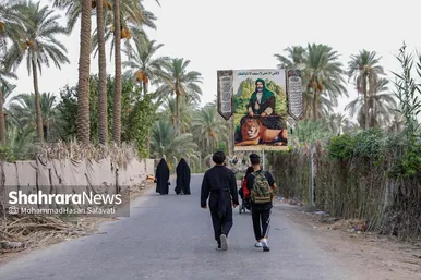 گزارش تصویری | زائران پیاده کربلا در طریق العلما