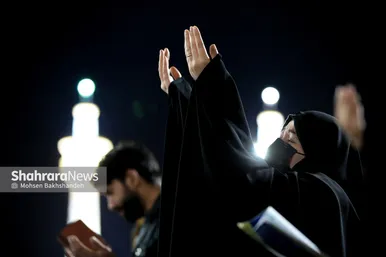 مراسم احیای شب ۱۹ ماه رمضان در حرم مطهر رضوی