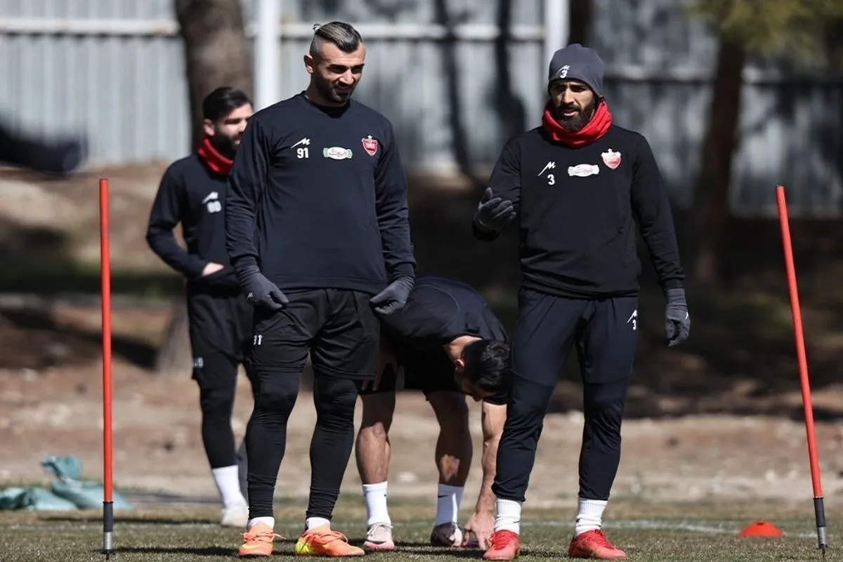 دورسون در تمرین پرسپولیس آفتابی شد