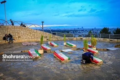 طراوت باران پاییزی در مشهد