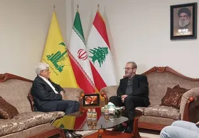 عارف در دفتر حزب&zwnj;الله لبنان در تهران حضور یافت