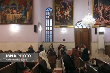مراسم سال نو میلادی در کلیسای «تارگمانچاتس» تهران