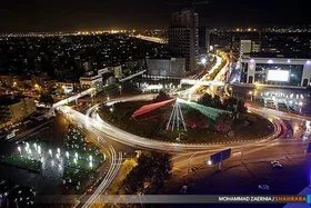 نورپردازی ویژه زیرگذر انتهای بلوار وکیل&zwnj;آباد