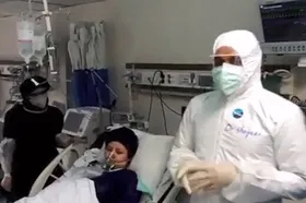 بهبودی مادر کرونایی که دوقلو باردار است+فیلم