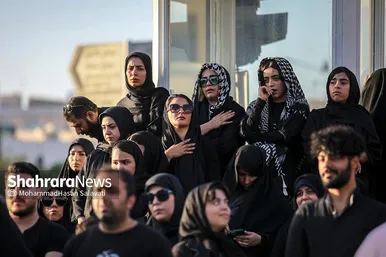 تصاویری از آئین خیمه سوزان عصر عاشورا در مشهد
