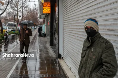بارش باران در مشهد