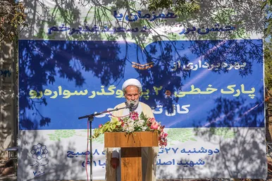 مراسم بهره‌برداری از پارک خطی و دو پل روگذر سواره کال تنباکوچی