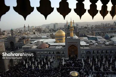 آئین سنتی اذن عزا در حرم مطهر رضوی
