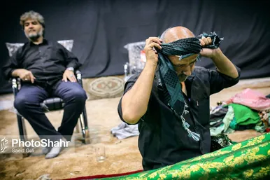 مراسم «علم کشی» مهاجران افغانستانی در مشهد