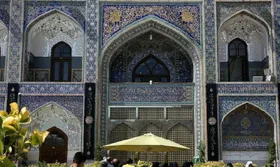 حرم رضوی سیاه پوش شد