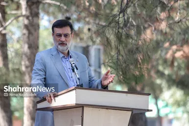 غبارروبی گلزار شهدای فراجا در مشهد