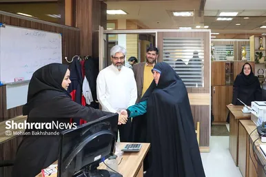 بازدید عضو شورای اسلامی شهر مشهد از موسسه فرهنگی شهرآرا
