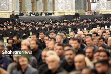 آئین سنتی اذن عزا در حرم مطهر رضوی