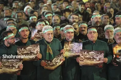 گزارش تصویری | اجتماع عزاداران امام جواد (ع) در عرصه میدان شهدا مشهد
