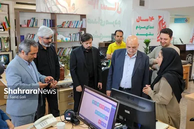 بازدید اعضای شورای اسلامی شهر مشهد از روزنامه شهرآرا