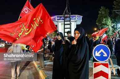 گزارش تصویری | یکصدوسی‌وهفتمین شب حضور مردم مشهد در خیابان