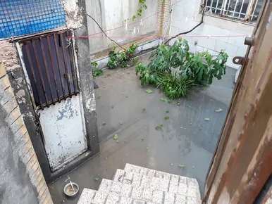 آب گرفتگی محله مشکینی و خیابان امام‌دوست قاسم‌آباد