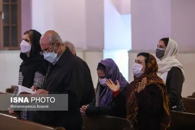 مراسم سال نو میلادی در کلیسای «تارگمانچاتس» تهران