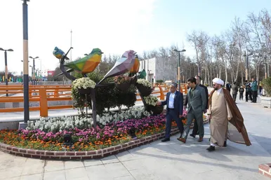بازدید اعضای شورای اسلامی شهر از اقدامات نوروزی در مشهد