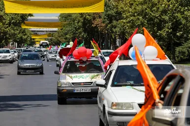 کارناوال خودرویی به مناسبت عید سعید غدیر خم در مشهد