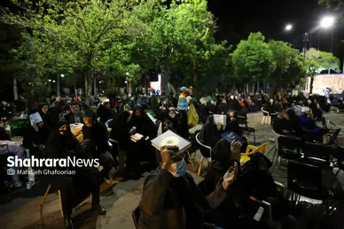 مراسم احیای شب ۲۱ ماه رمضان در بهشت رضا(ع)