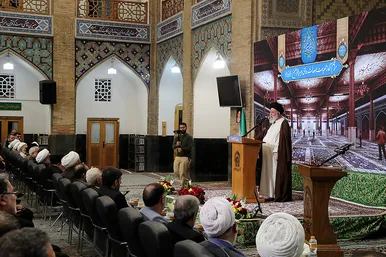 مراسم آغاز عملیات احداث رواق مبارکه امیرالمومنین علیه السلام در حرم رضوی