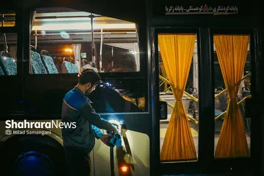 زیست شبانه اتوبوس‌ها