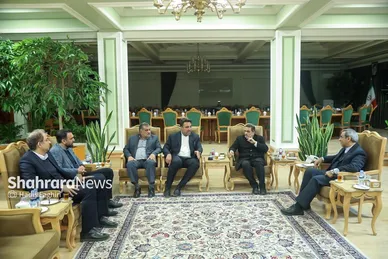 گزارش تصویری | دیدار احسان حدادی، رئیس فدراسیون دوومیدانی، با استاندار خراسان رضوی