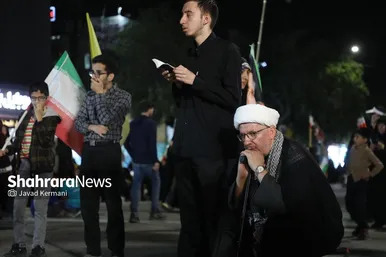 گزارش تصویری | هشتادوچهارمین شب حضور مردم مشهد در خیابان