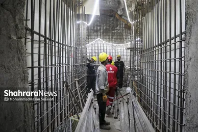 گزارش تصویری | مراحل پایانی ساخت ایستگاه بسیج در خط ۳ قطارشهری مشهد
